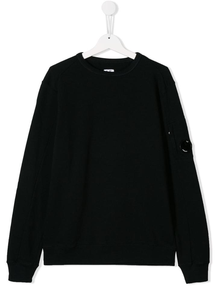Cp Company Kids Crew Neck Sweatshirt - Blue