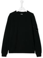 Cp Company Kids Crew Neck Sweatshirt - Blue