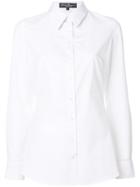 Salvatore Ferragamo Plain Slim-fit Shirt - White