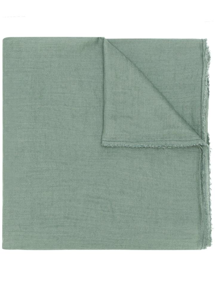 Rick Owens Frayed Scarf - Blue