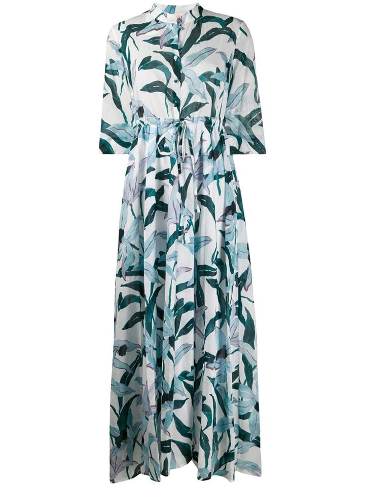 Tory Burch Long Floral Dress - White