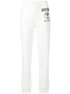 Moschino Logo Print Sweatpants - White