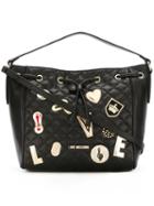 Love Moschino Patched Quilted Tote