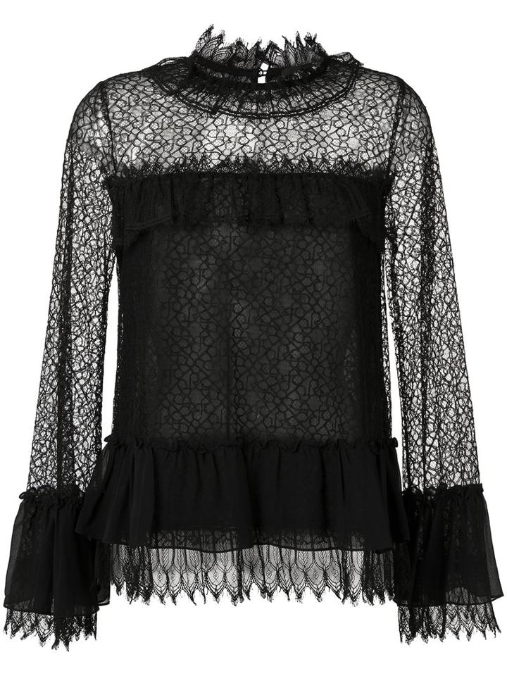 Talie Nk Lace Blouse, Women's, Size: 36, Black, Polyamide