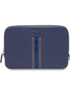 Prada Saffiano Leather Men's Bag - Blue