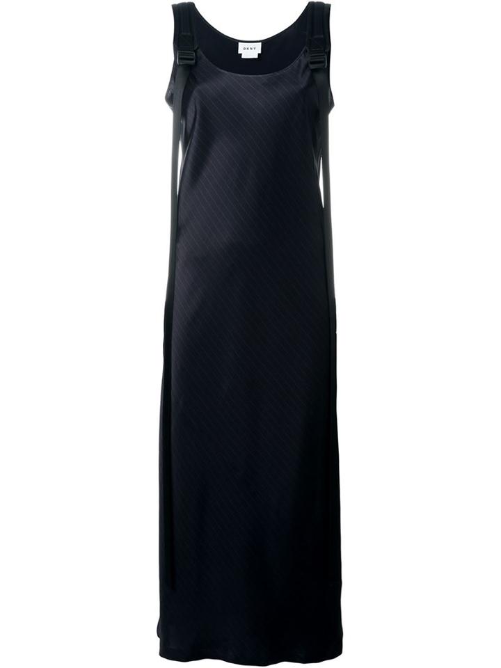 Dkny Adjustable Pinstripe Dress