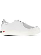 Love Moschino Logo Lace-up Sneakers - White