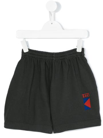 The Animals Observatory - Gardener Kids Bermudas - Kids - Cotton - 4 Yrs, Black