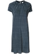 Aspesi Polka Dot Print Dress - Blue