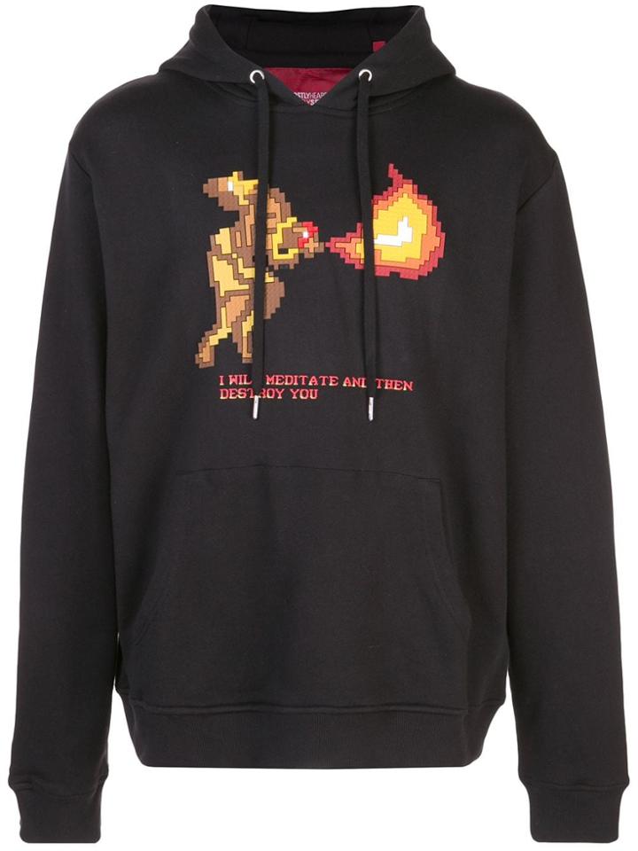 Mostly Heard Rarely Seen 8-bit Meditator Hoodie - Black