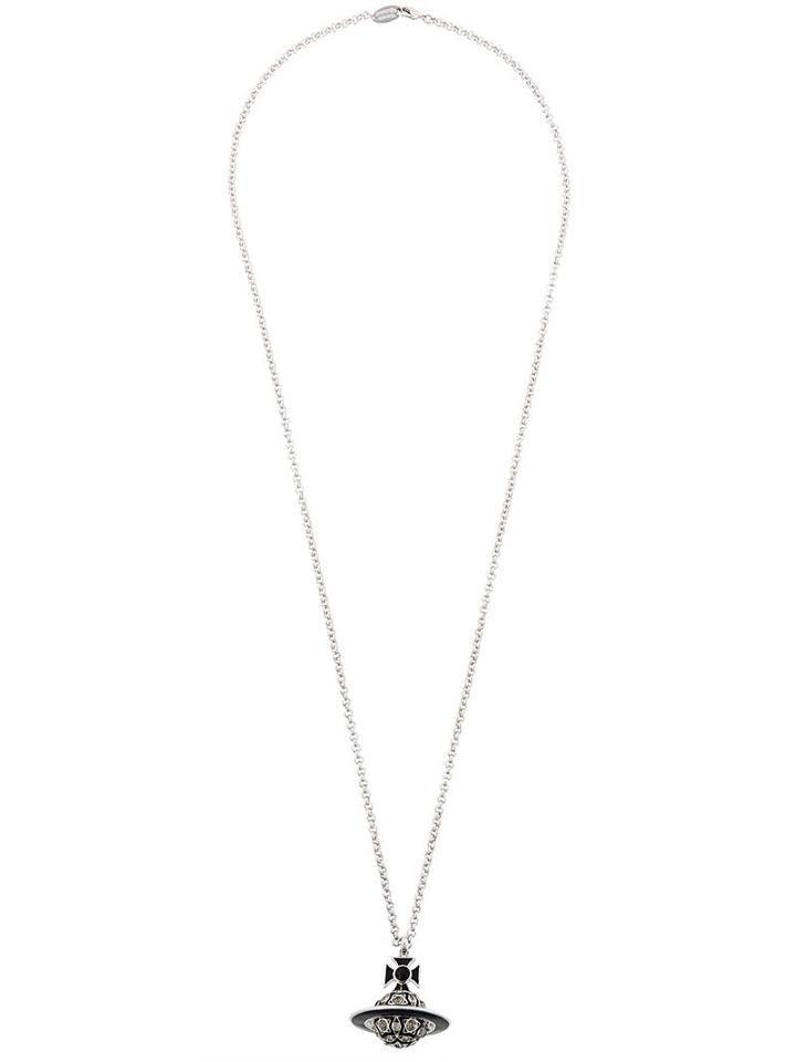 Vivienne Westwood Orb Pendant Long Necklace, Women's, Metallic