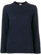 Nude Round Neck Sweater - Blue