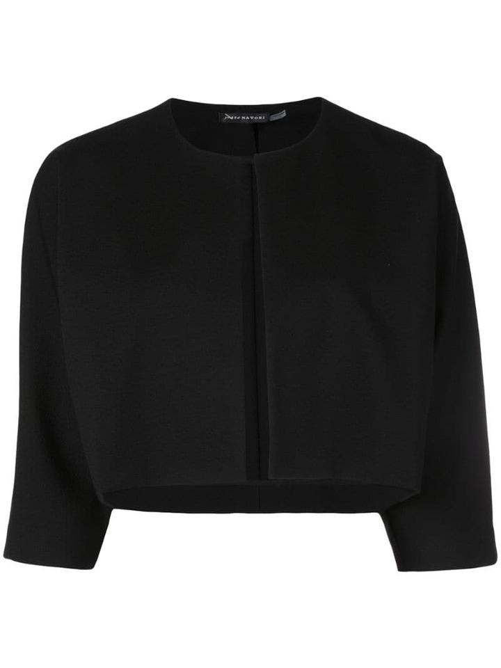 Josie Natori Cropped Jacket - Black