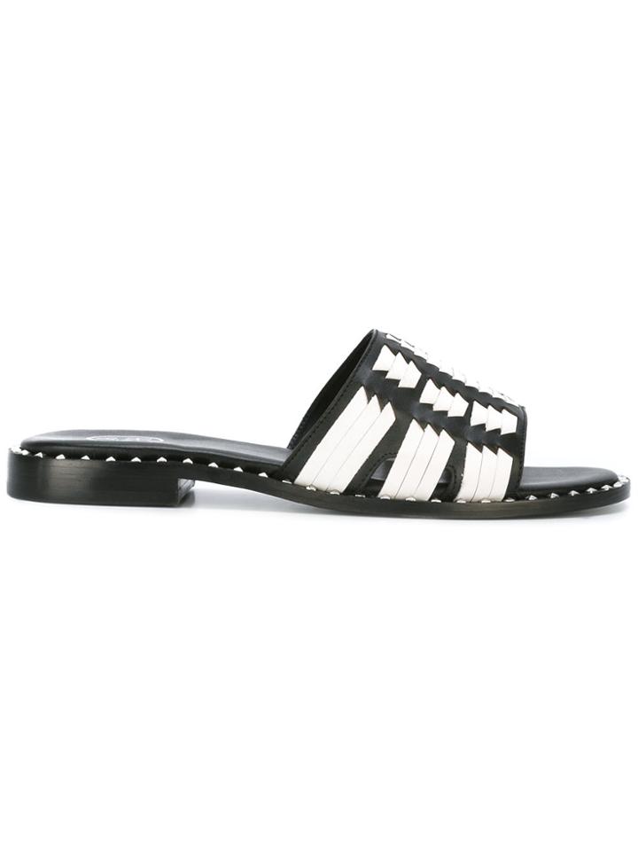 Ash Woven Sandals - Black