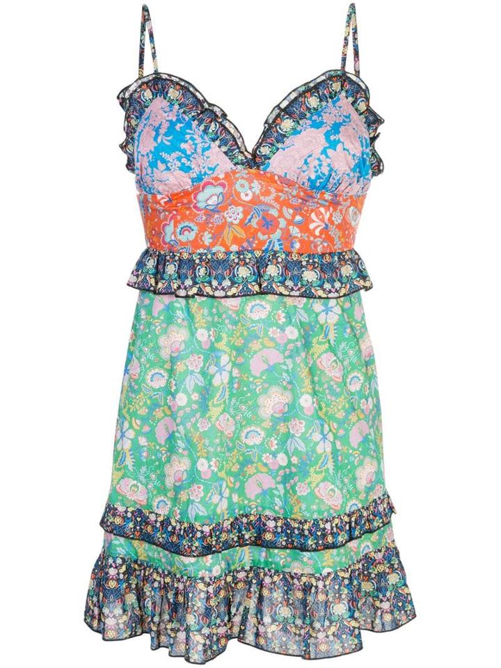 Cynthia Rowley Charlotte Patchwork Mini Dress - Multicolour