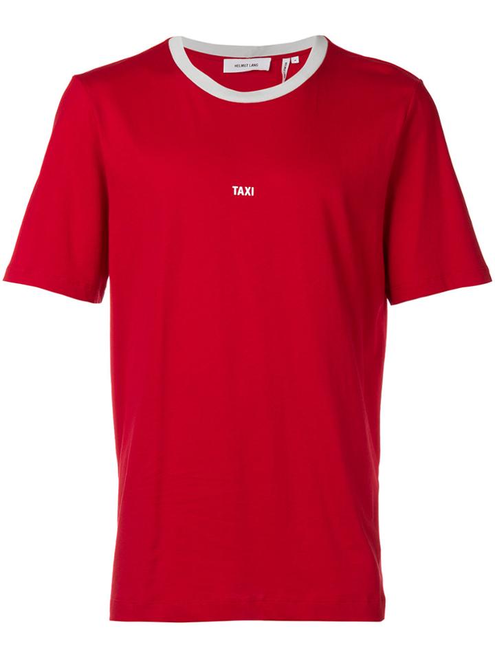 Helmut Lang Taxi Print T-shirt - Red