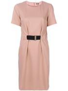 Jil Sander Navy Belted Dress - Pink & Purple