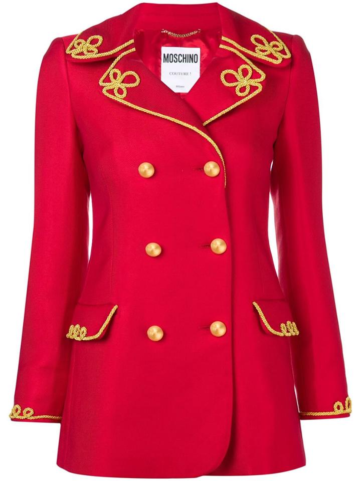 Moschino Embroidered Military Jacket