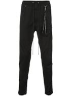 Mastermind Japan Elasticated Waist Slim Fit Trousers - Black