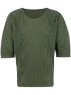 Homme Plissé Issey Miyake Oversized Pleated T-shirt - Green