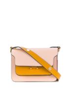 Marni Panelled Colour Block Shoulder Bag - Pink