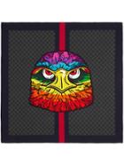 Gucci Gg Scarf With Eagle - Black