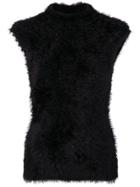 Marni Fuzzy Knitted Tank Top - Black