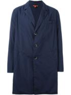 Barena Single Breasted Coat, Men's, Size: 52, Blue, Cotton