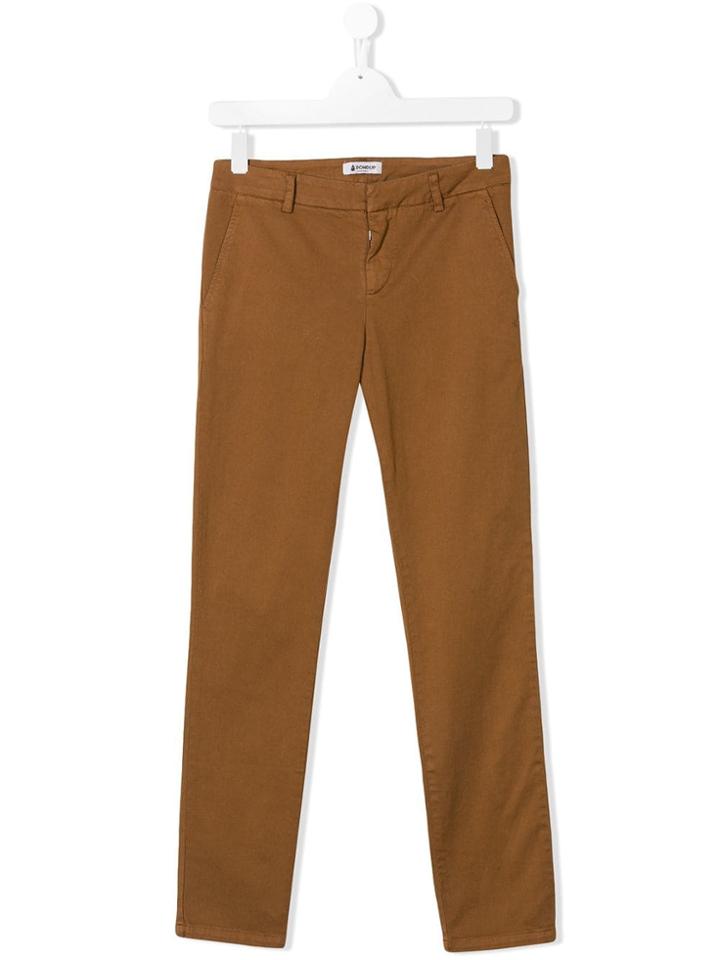 Dondup Kids Teen Slim-fit Chinos - Brown