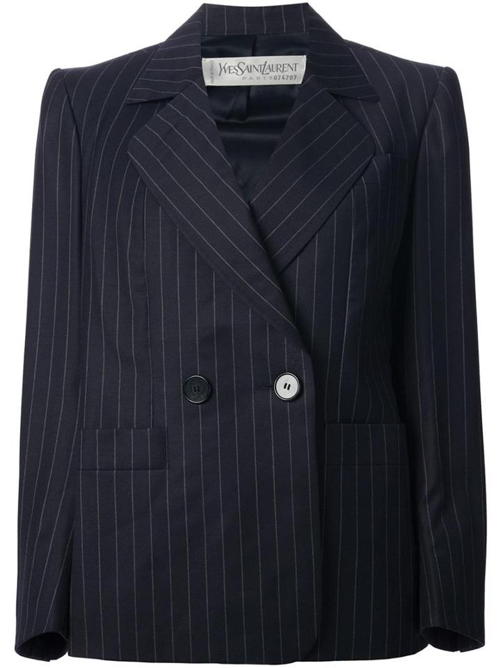 Yves Saint Laurent Vintage Pinstripe Skirt Suit