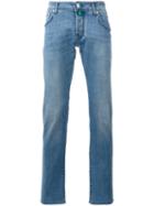 Jacob Cohen Ankle-length Jeans, Men's, Size: 32, Blue, Cotton/polyester/spandex/elastane