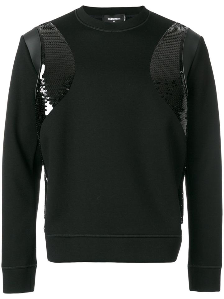 Dsquared2 Sequin Detail Sweatshirt - Black