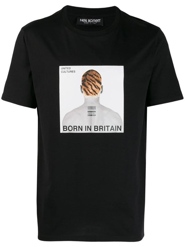 Neil Barrett 'born In Britain' T-shirt - Black