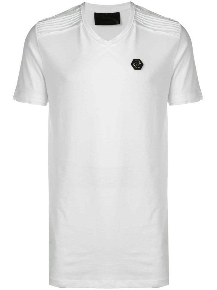 Philipp Plein V-neck T-shirt - White