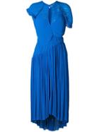 Preen By Thornton Bregazzi Milly Flared Dress - Blue