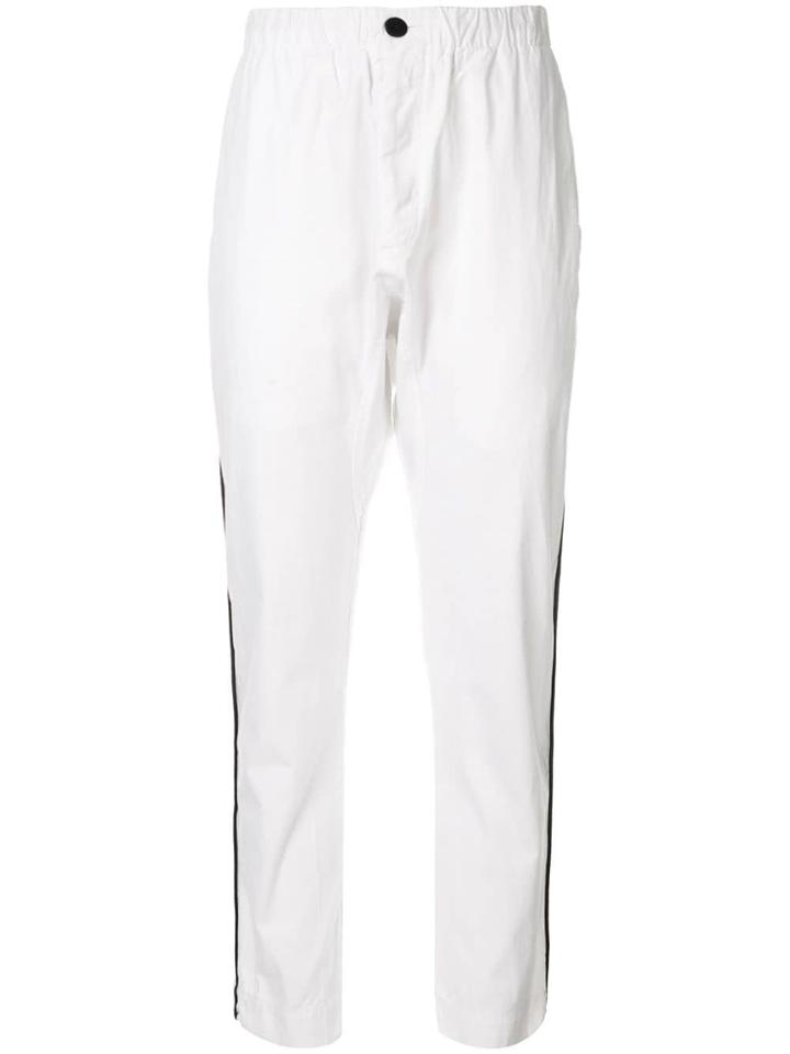 Bassike Canvas Side Detail Relaxed Trousers - White
