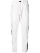 Bassike Canvas Side Detail Relaxed Trousers - White