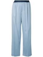 Astraet Side Stripe Straight Trousers - Blue