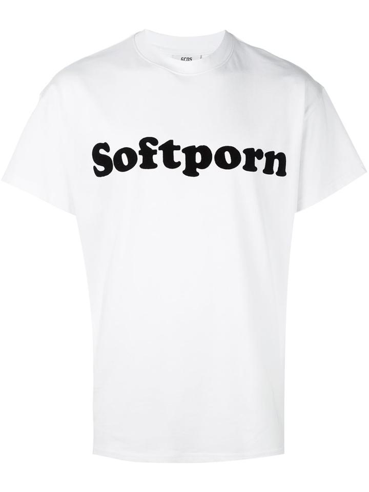 Gcds 'softporn' T-shirt, Men's, Size: Medium, White, Cotton