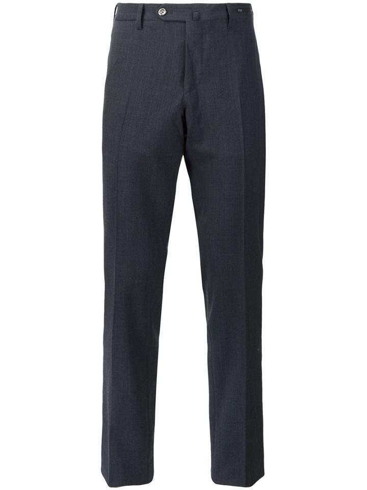 Pt01 'traveller' Trousers, Men's, Size: 46, Grey, Polyester/spandex/elastane/wool