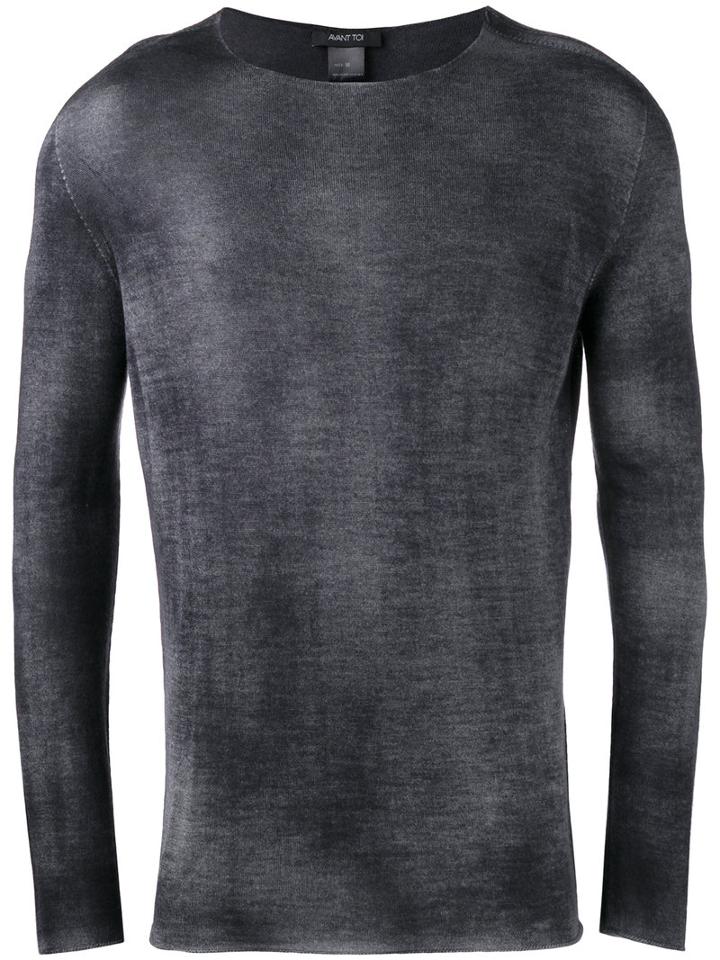 Avant Toi Slim-fit Jumper, Men's, Size: Xl, Grey, Silk/cashmere