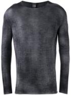 Avant Toi Slim-fit Jumper, Men's, Size: Xl, Grey, Silk/cashmere