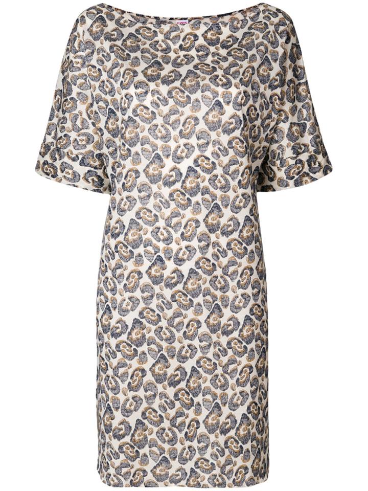 Eres Leopard Print Beach Dress - Multicolour
