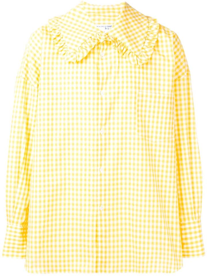 Comme Des Garçons Shirt Boys Gingham Shirt - Yellow