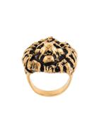Saint Laurent Lion Ring - Metallic