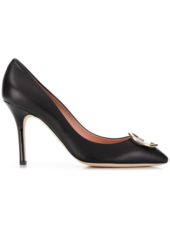 Emilio Pucci Logo Plaque Pumps - Black