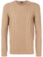 Drumohr Cable Knit Textured Sweater - Nude & Neutrals