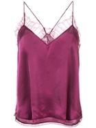 Iro Tulle Insert Cami - Pink & Purple