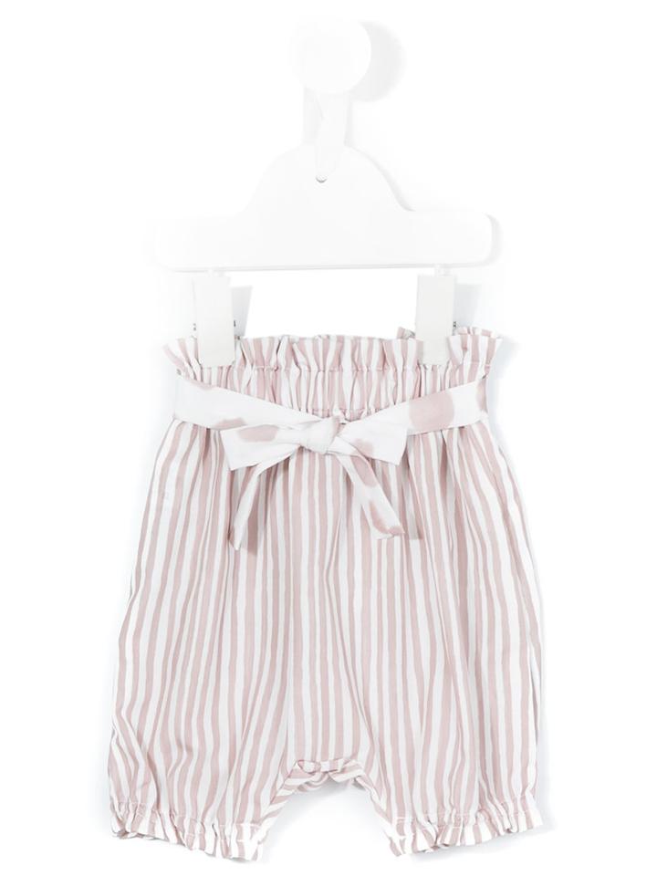 Opililai Striped Trousers, Toddler Girl's, Size: 12 Mth, White