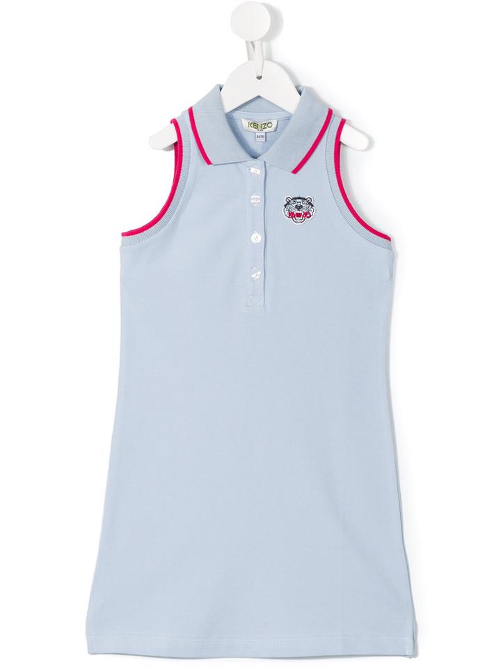 Kenzo Kids Birkin Polo Dress, Girl's, Size: 10 Yrs, Blue